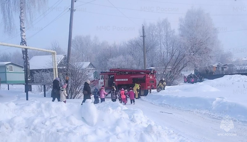 В детском саду «Берёзка» прошли  пожарно-тактические учения