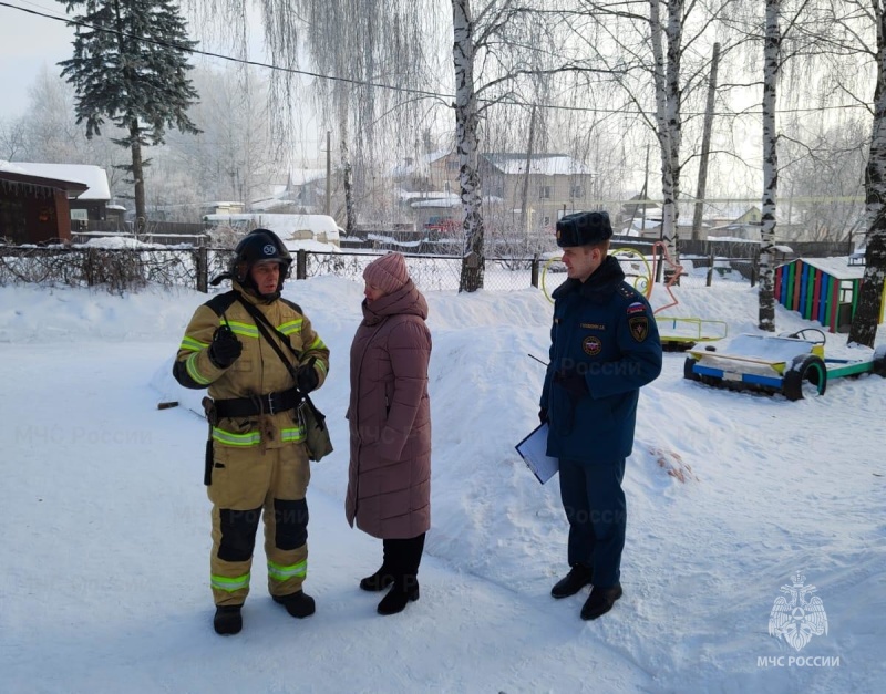 В детском саду «Берёзка» прошли  пожарно-тактические учения