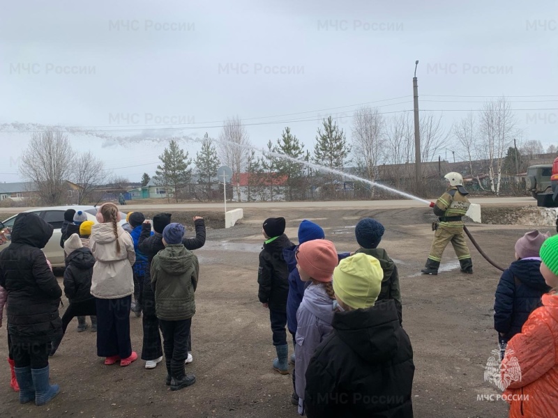 Сунские огнеборцы рассказали школьникам о своей профессии