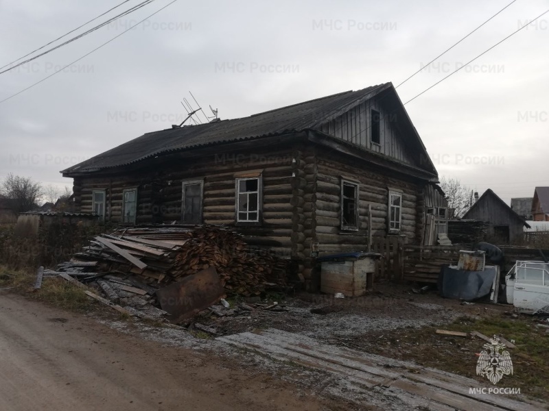 В Афанасьево по факту пожара возбуждено административное дело